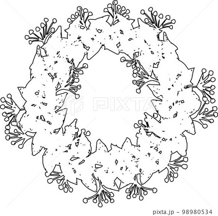 Black and white frame Black and white frame 98980534