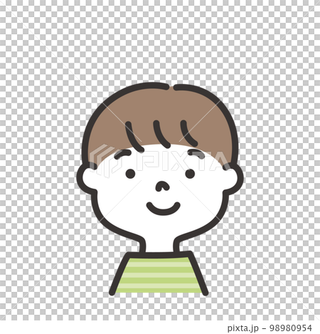 Illustration of a smiling boy Illustration of a smiling boy 98980954