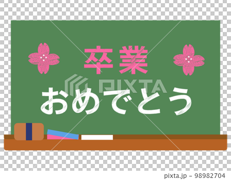 祝賀你畢業的黑板。矢量圖 98982704