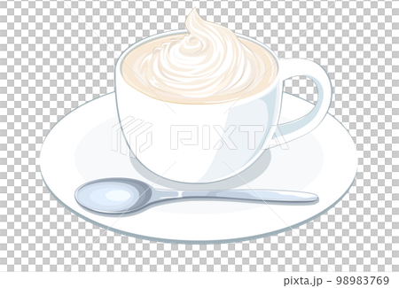 ウインナーコーヒーのイラスト ウインナーコーヒーのイラスト 98983769