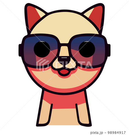 Dog vector illustration Flat Cartoon Style. logo cute Dog icon. Animal Nature Icon Isolated. 98984917