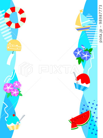 夏のフレーム素材 98987773