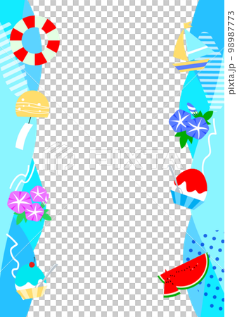 夏のフレーム素材 98987773