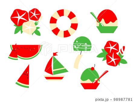 夏のイラスト素材 98987781