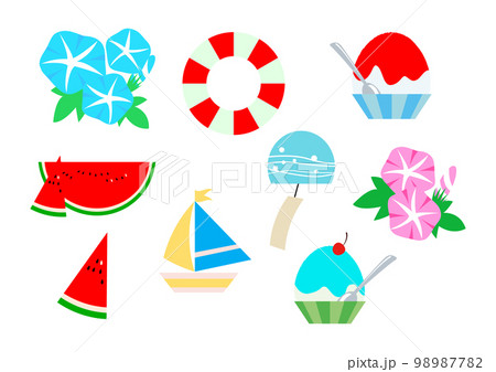 夏のイラスト素材 98987782
