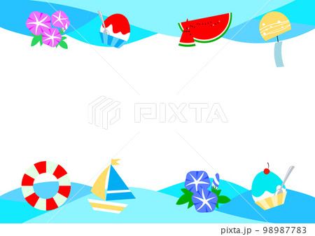 夏のフレーム素材 98987783