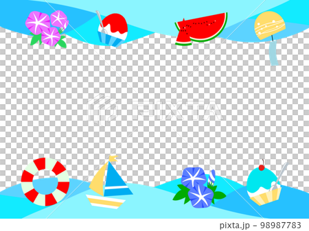 夏のフレーム素材 98987783