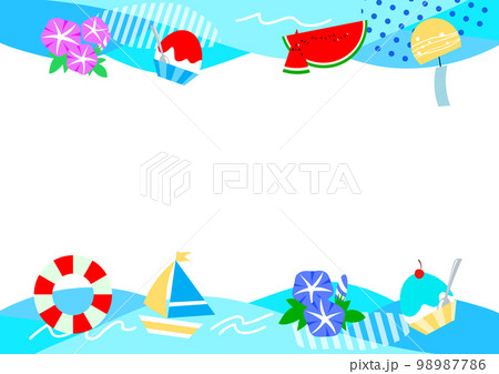 夏のフレーム素材 98987786