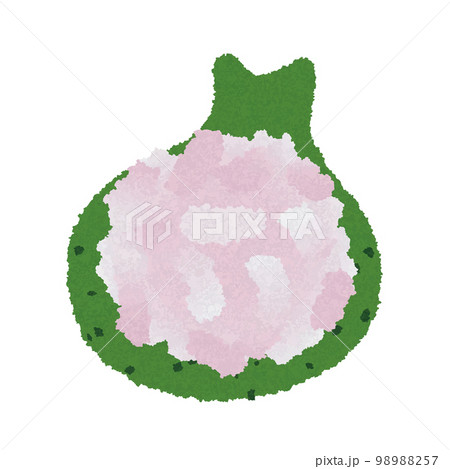 ひな祭りのお菓子_引千切_水彩タッチ_ベクターイラスト 98988257