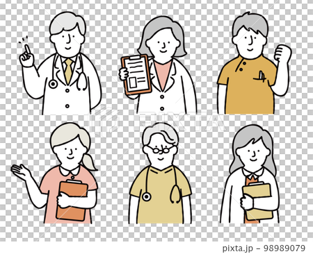 醫護人員/福利人員套裝上半身黃色 醫護人員/福利人員套裝上半身黃色 98989079