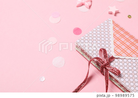 Concept of scrapbooking, scrapbooking for holiday, hobby concept, space for text 98989575
