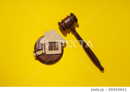 Concept of public sale, auction, top view 98989601