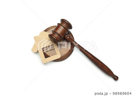 Concept of public sale, auction, isolated on white background 98989604