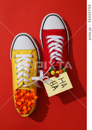 Concept of Happy 1 april Fools day 98989709