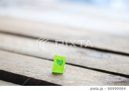 Heart on vintage background. Drawing on a tag. Happy birthday. Heart on vintage background. Drawing on a tag. Happy birthday. 98990064