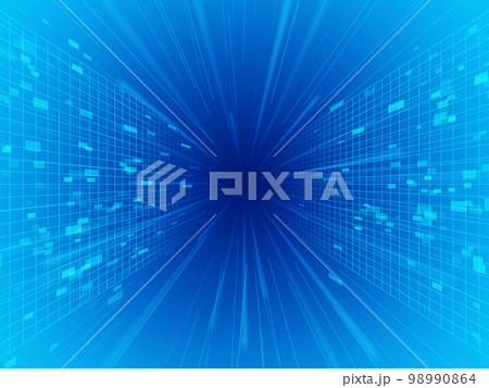 デジタル空間をイメージした背景イラスト 98990864