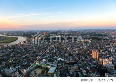千葉県市川市 アイ・リンクタウン展望施設からの夕景 千葉県市川市 アイ・リンクタウン展望施設からの夕景 98991779