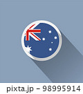 Australia Flag Button Icon 98995914