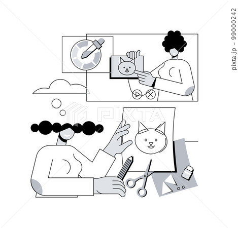 How-to videos abstract concept vector illustration. Education video, modern teaching tool, interactive online learning, DIY blog content, know how to, vlog production service abstract metaphor. 99000242