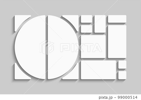 Template collage of eleven frames, images, photo 99000514