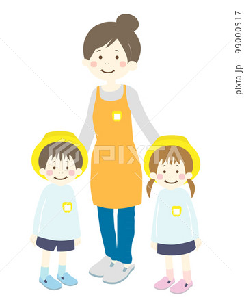 幼稚園・保育園・こども園の先生と生徒 99000517