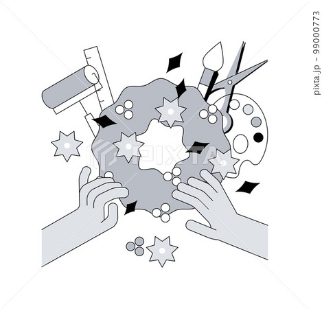 DIY decoration abstract concept vector illustration. Handmade design object, DIY holiday decor, self-made accessories, festive craft decoration, how-to decorate online tutorial abstract metaphor. DIY decoration abstract concept vector illustration. Handmade design object, DIY holiday decor, self-made accessories, festive craft decoration, how-to decorate online tutorial abstract metaphor. 99000773