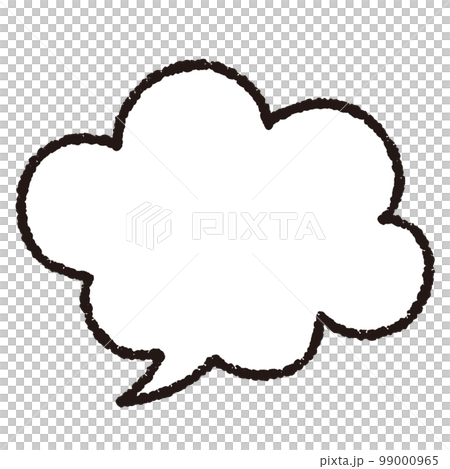 もこもこのフキダシ 99000965