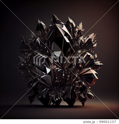 Shiny Black diamond gem isolated on black background. Natural precious mineral stone artistic illustration. Decorative Black diamond crystal gemstone realistic square poster. Shiny Black diamond gem isolated on black background. Natural precious mineral stone artistic illustration. Decorative Black diamond crystal gemstone realistic square poster. 99001137