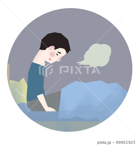 眠れない男性患者 99001925