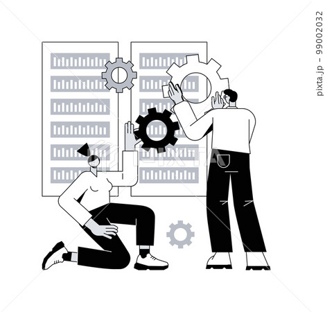 Big data tools abstract concept vector illustration. Management tool, software development, big data technology, information visualization, analytics platform, open source abstract metaphor. 99002032
