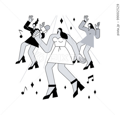 Popular music abstract concept vector illustration. Popular singer tour, pop music industry, top chart artist, musical band production service, recording studio, book for event abstract metaphor. Popular music abstract concept vector illustration. Popular singer tour, pop music industry, top chart artist, musical band production service, recording studio, book for event abstract metaphor. 99002529