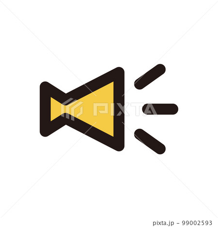 メガホン お知らせ ミニアイコン カラー メガホン お知らせ ミニアイコン カラー 99002593