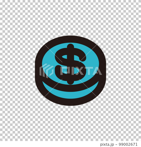Small R Coin Icon Coin currency gold coin small change mini icon... - Stock Illustration ...