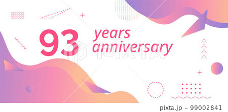93th anniversary logo, birthday celebration. 99002841
