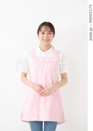 介護士　保育士　家事代行　エプロン 99003175