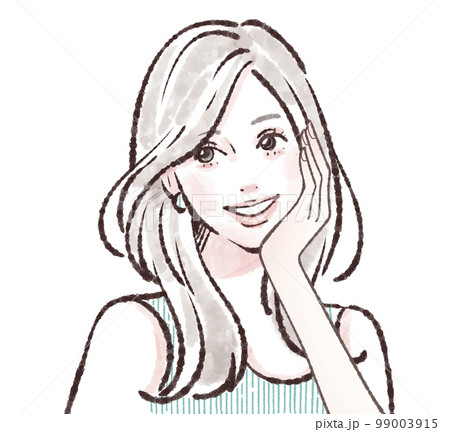 女性のイラスト素材のイラスト素材 [99003915] - PIXTA