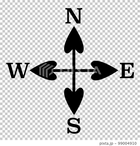 シンプルな方位マーク 99004910