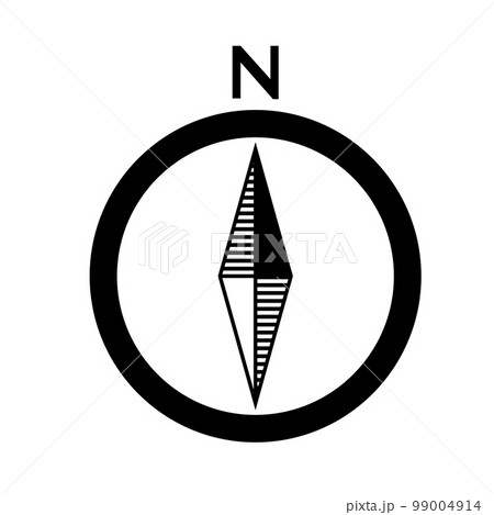 シンプルな方位マーク