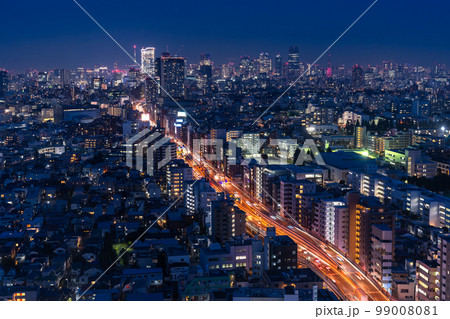 《東京都》東京夜景・トワイライトブルー 99008081