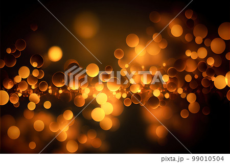 circular bokeh in yellow orange tones. Generative AI circular bokeh in yellow orange tones. Generative AI 99010504
