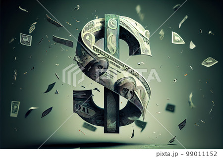 dollar symbol 3d. Generative AI 99011152