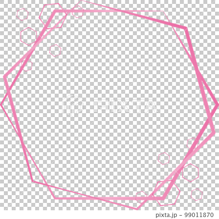 Hexagon motif frame Hexagon motif frame 99011870