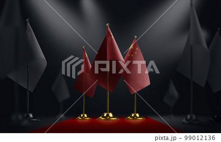 The China national flag on the red carpet 99012136