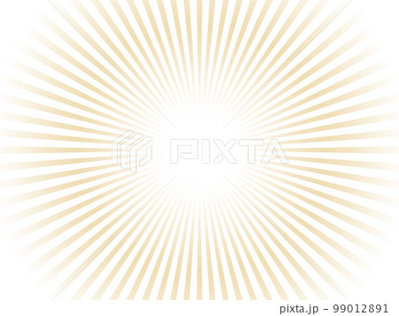 集中線イメージ背景／オレンジ 99012891