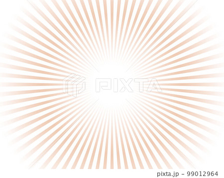 集中線イメージ背景／オレンジレッド 99012964