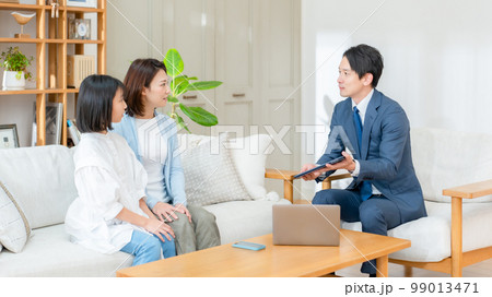 訪問　ビジネス　親子 99013471