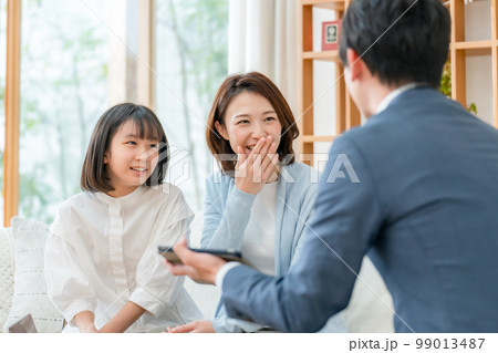 訪問 ビジネス 親子 訪問 ビジネス 親子 99013487