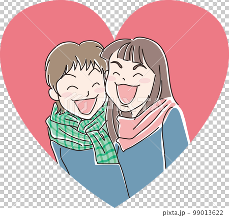 微笑_微笑的人_2個女高中生_背景心 微笑_微笑的人_2個女高中生_背景心 99013622