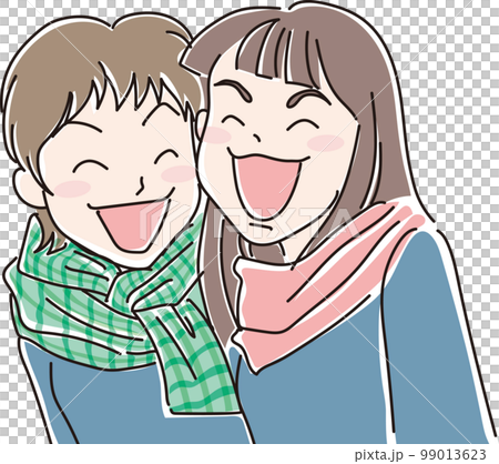 Smile_smiling person_two high school girls_cutout 99013623