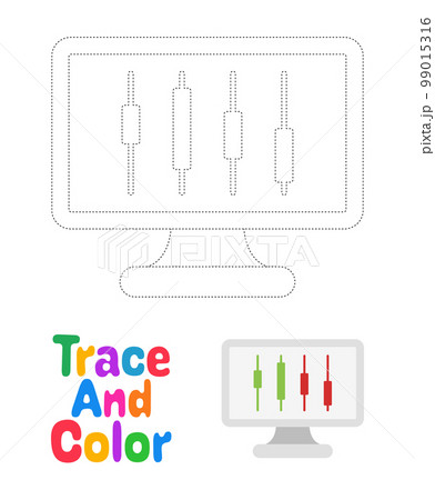 Digital Trade tracing worksheet for kids 99015316